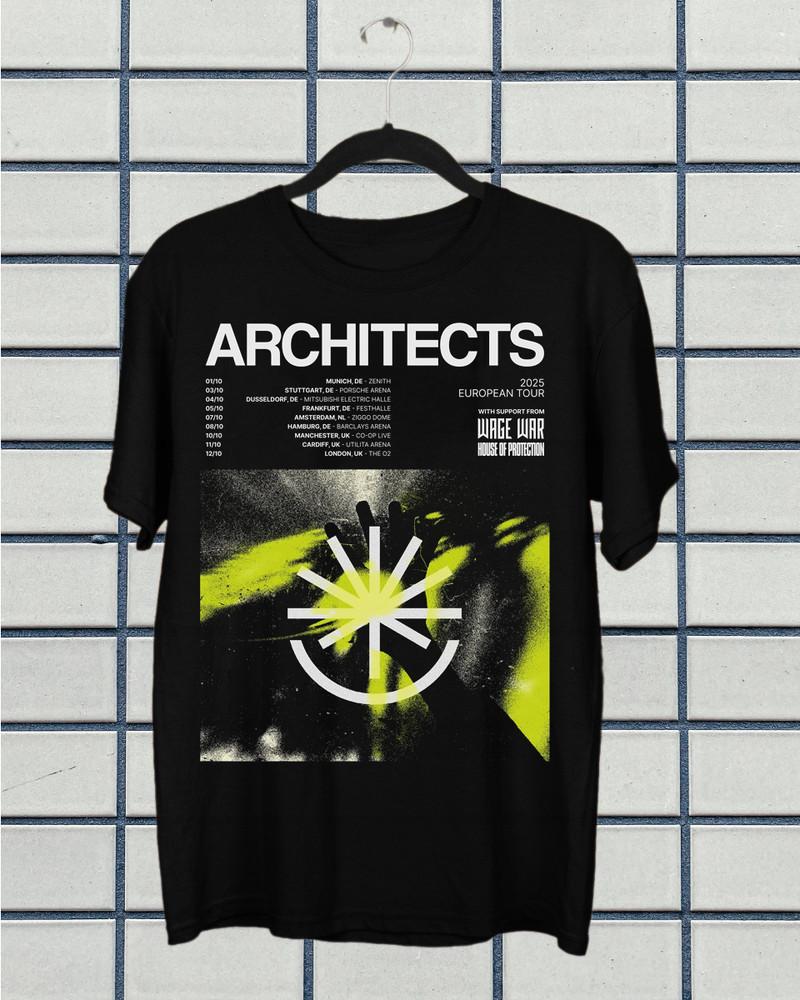 NEW Architects Announce Summer 2025 North American Tour T-Shirt Tops Tee