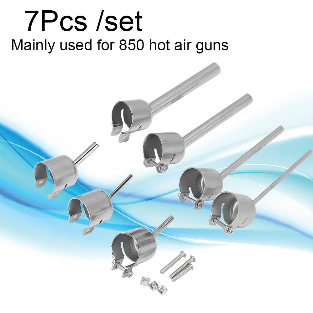 7PCs Set 850 Universal Steel Hot Air Gun Nozzle 10x10mm 8x8mm 5x5mm 4x4mm 3x3mm