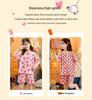 2024 New Summer Cotton Pajama Set for Girls - Short-Sleeve, Thin, Princess Design for Baby and Kids
