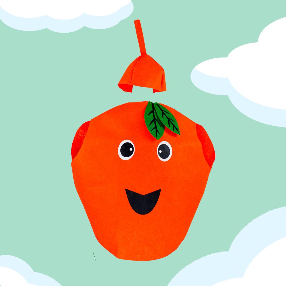 Costumi di Frutta e Verdura per Bambini: Fragola, Ananas, Uva, Peperoncino, Banana per le Recite dell'Asilo
