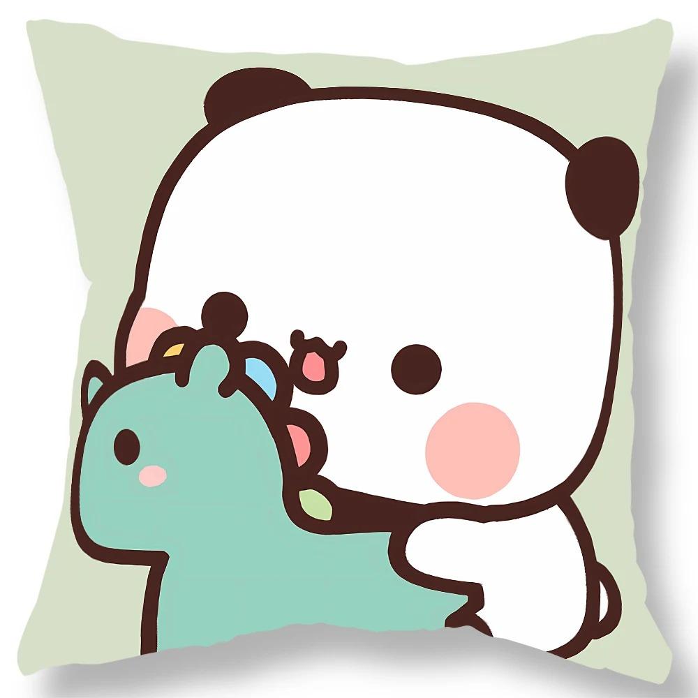 Office Living Room Home Pillowcase Kawaii Anime Bear Pattern Pillowcase Car Ornaments