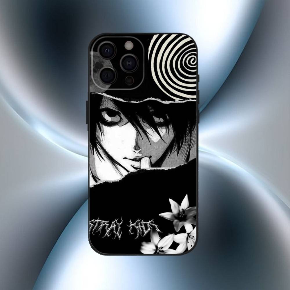 Hot Anime Death Note L-l  Phone Case For iPhone17,16,15,14,13,12,11 Plus,Pro Max Soft Black Cover
