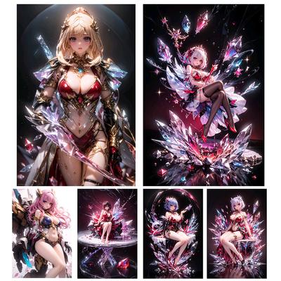 Neue 5D Diamant Malerei Anime Mekka Mädchen Schmuck Kreuz Stickerei Volle Runde Quadrat Mosaik Bild DIY Art Home Dekoration