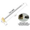 Brass Spade Soldering Iron Tip Smooth Tinning Shovel Shape T12 Spade Tip Fast Heat Conduction Detachable Soldering Tip