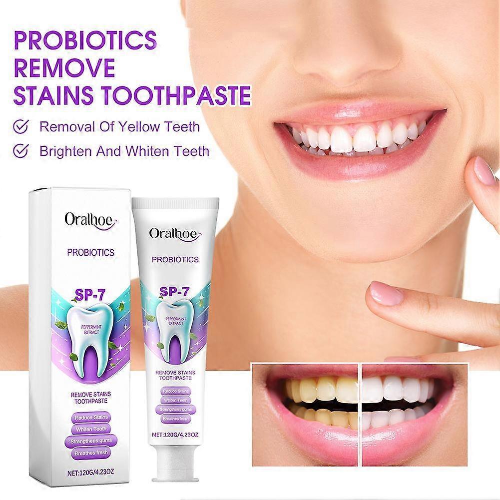SP-7 Probiotics Whitening Remove Stains Toothpaste