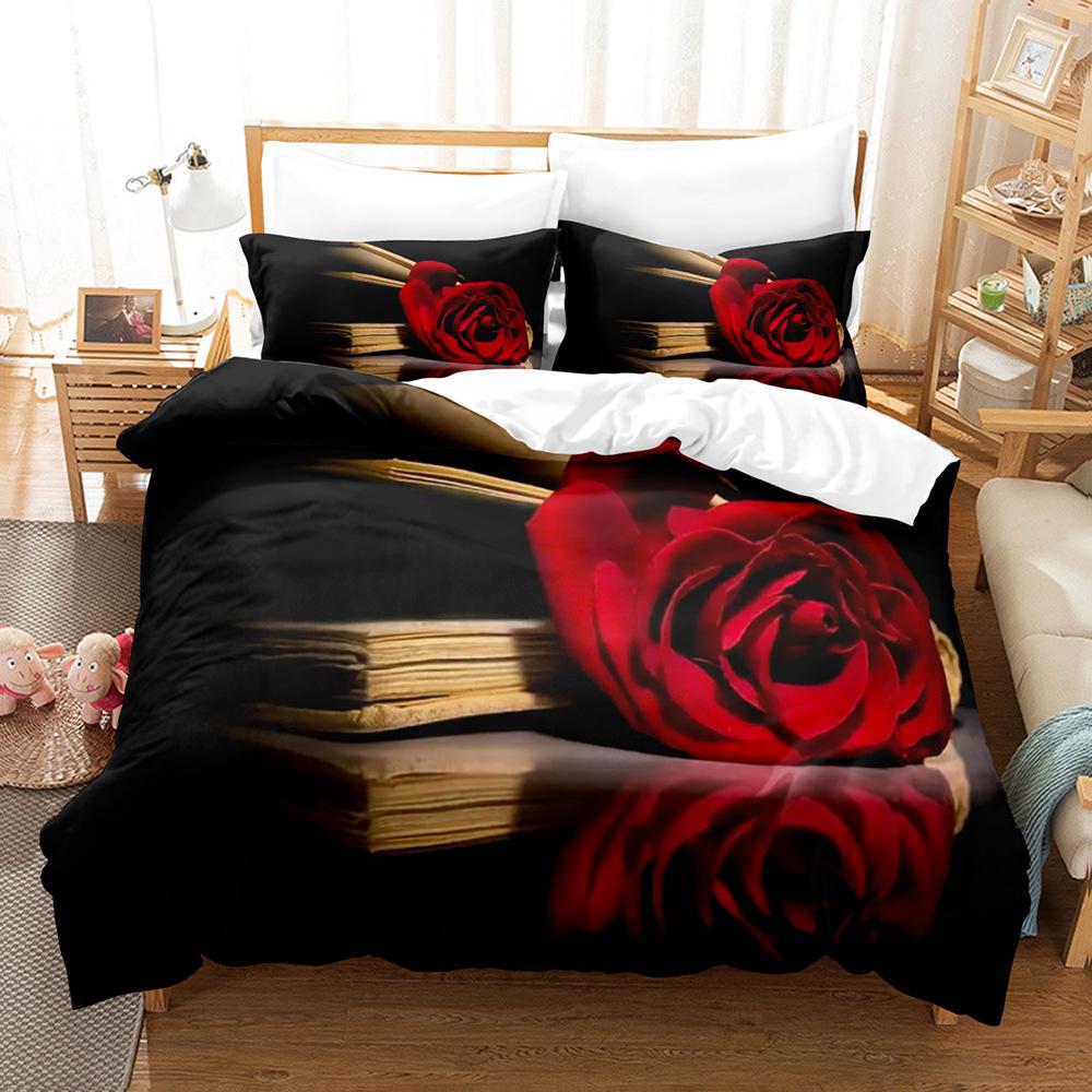 Modedrucktechnologie, 3D-Digitaldruck, Bettwäsche, Bettbezüge, Kissenbezüge, dreiteilige Sets