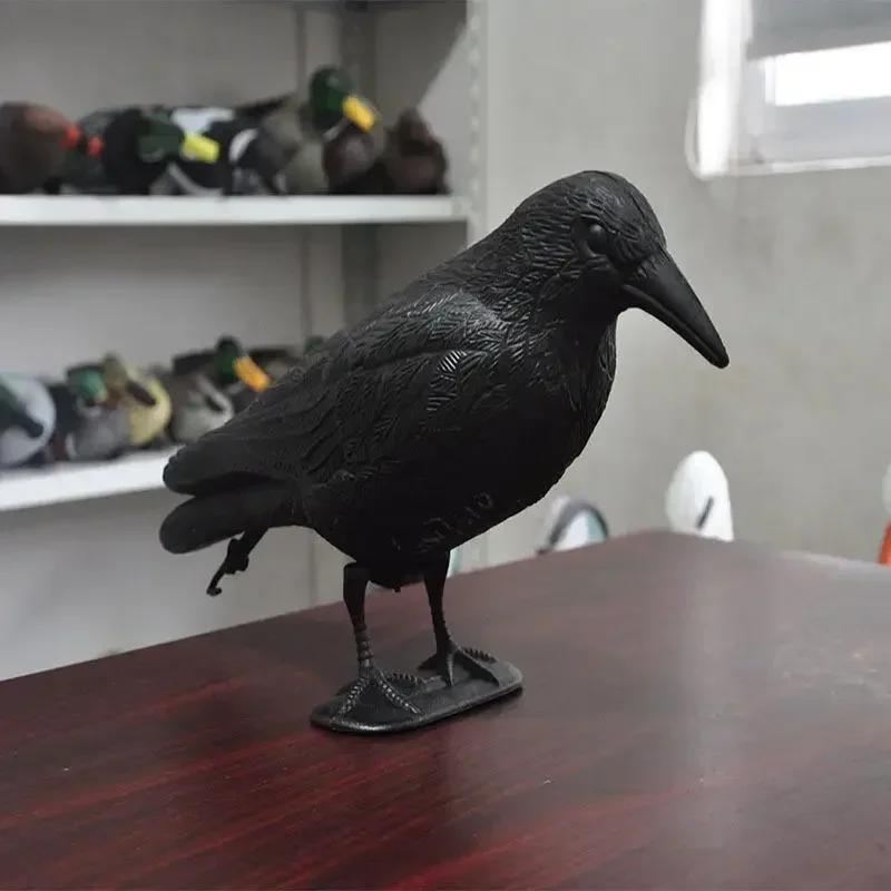 Decoracion Jardin ExteriorSimulation Black Crow Raven Bird Repellent Pest Control Pigeon Repellent Garden Decoration Outdoor