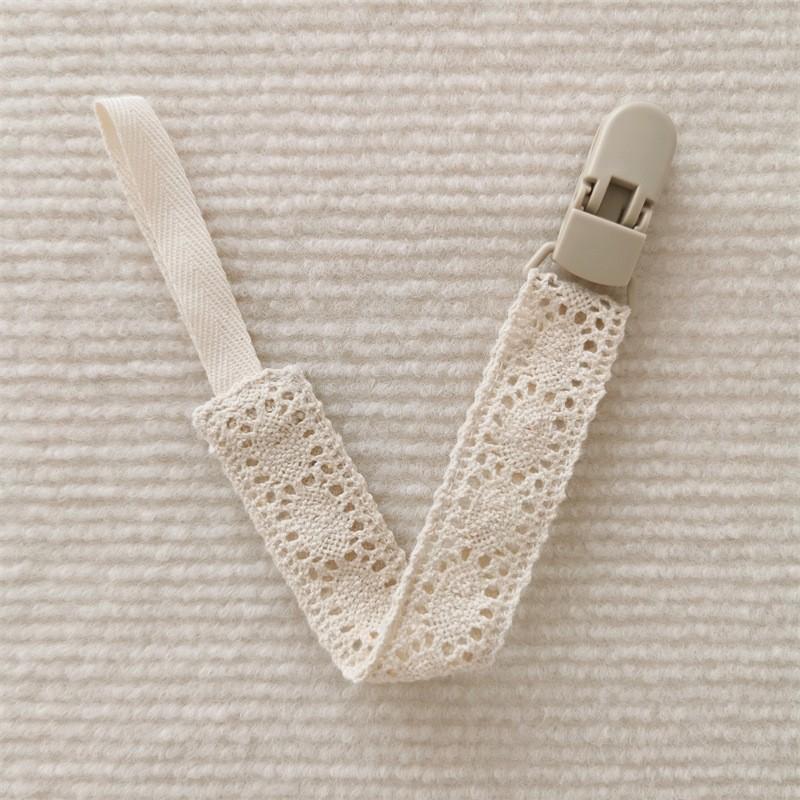 Infant Pacifier Clips Soft Lace Pacifier Chain Nipple Bracket Holder Ideal For Nipples Baby Toddler Toy Clip Infant Shower Gift Idea