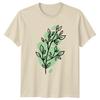 Minimalist Botanical Leaf Branch TShirt Minimalist Botanical Plant Nature