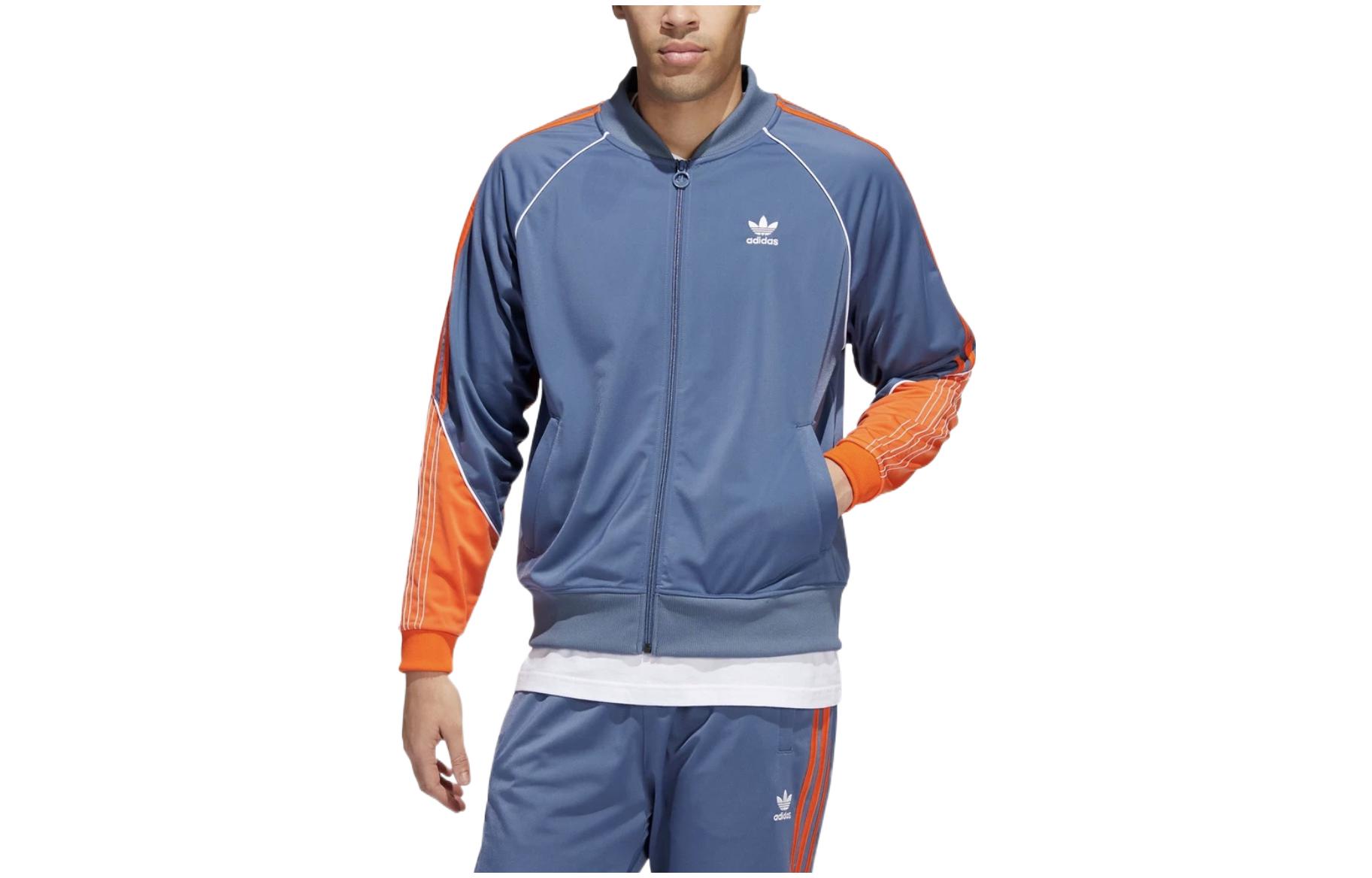Adidas Originals Tricot SST Jacket Men s Asphalt Gray HI3003 S