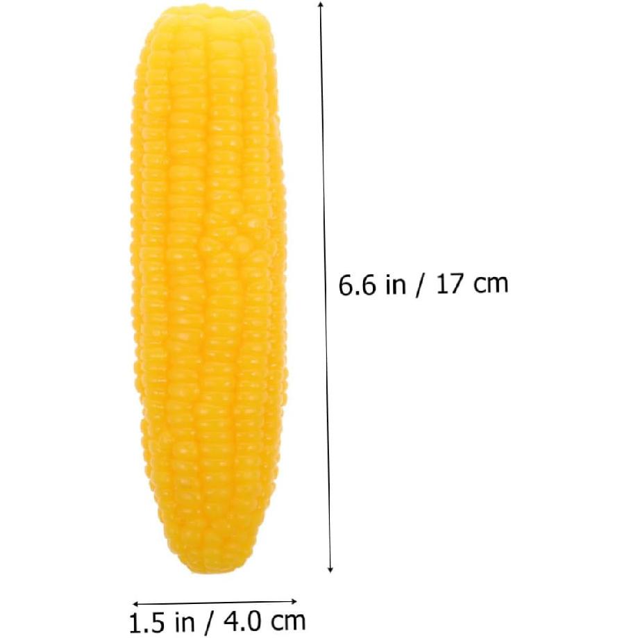 Garneck Simulation Corn Faux Plants Fall Decorations for Home Water Table Decorative Realistic Vegetable Artificial Vegetable Fake Ornament PVC