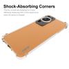 ENKAY HAT PRINCE For Huawei P60 Drop-proof Clear TPU Phone Cover Transparent Phone Case with Anti-slip Strip Edge