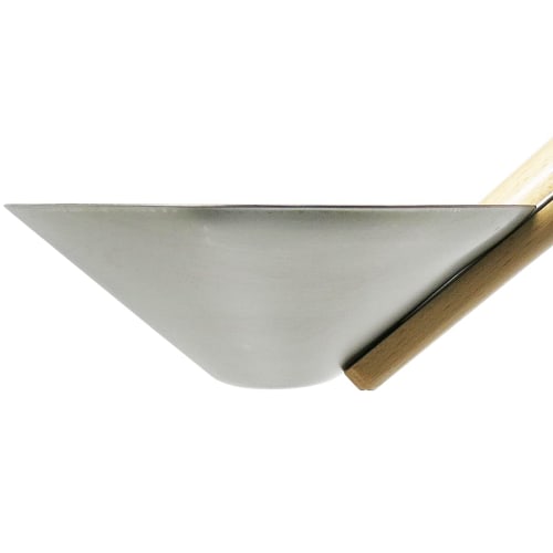 Konyo Daigoro Stainless Steel Jinbaso Ladle with Wooden Handle