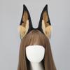 Handmade Plush Dog Ear Headband Cosplay Accessory Anime Convention - Doberman Style Ears In Black Tan Red White
