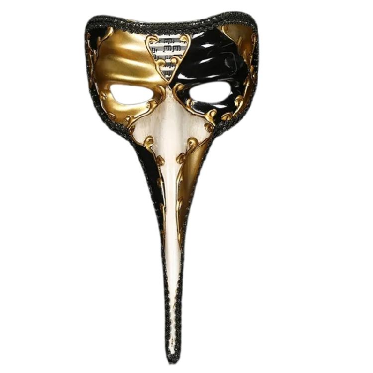 

Plague Doctor Mask Long Nose Mask Masquerade Mask Scary Mask Halloween Venetians Mask Christmas,Easter Cosplay Costumes чорний