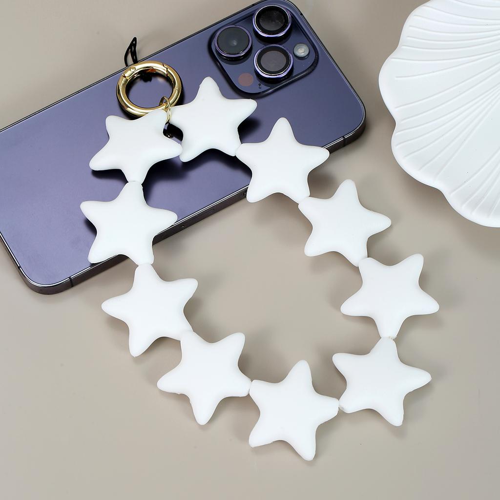 Cute Cartoon Star Pendant Keychain Silicone Colorful Stars Woman Key Chain For  Men Women Bag Charm Accessories Gifts