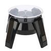 Solar 360 Degrees Rotating Turntable Watch Phone Jewelry Display Stand LED Light (Black)
