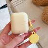 Simple solid color smiley face for AirPods 1 /1 protective case pro1 apple bluetooth 1/1 generation earphone case pendant