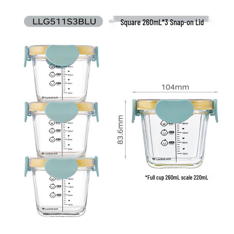 LOCK&LOCK Baby Heat-Resistant Glass Food Container