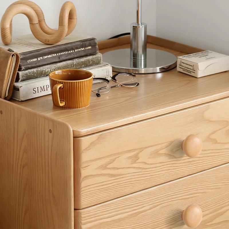 Wooden Cabinet Doors Drawers Solid Wood Handles Nordic Cabinets Shoe Cabinets Wooden Minimalist Circular Wardrobe Handles