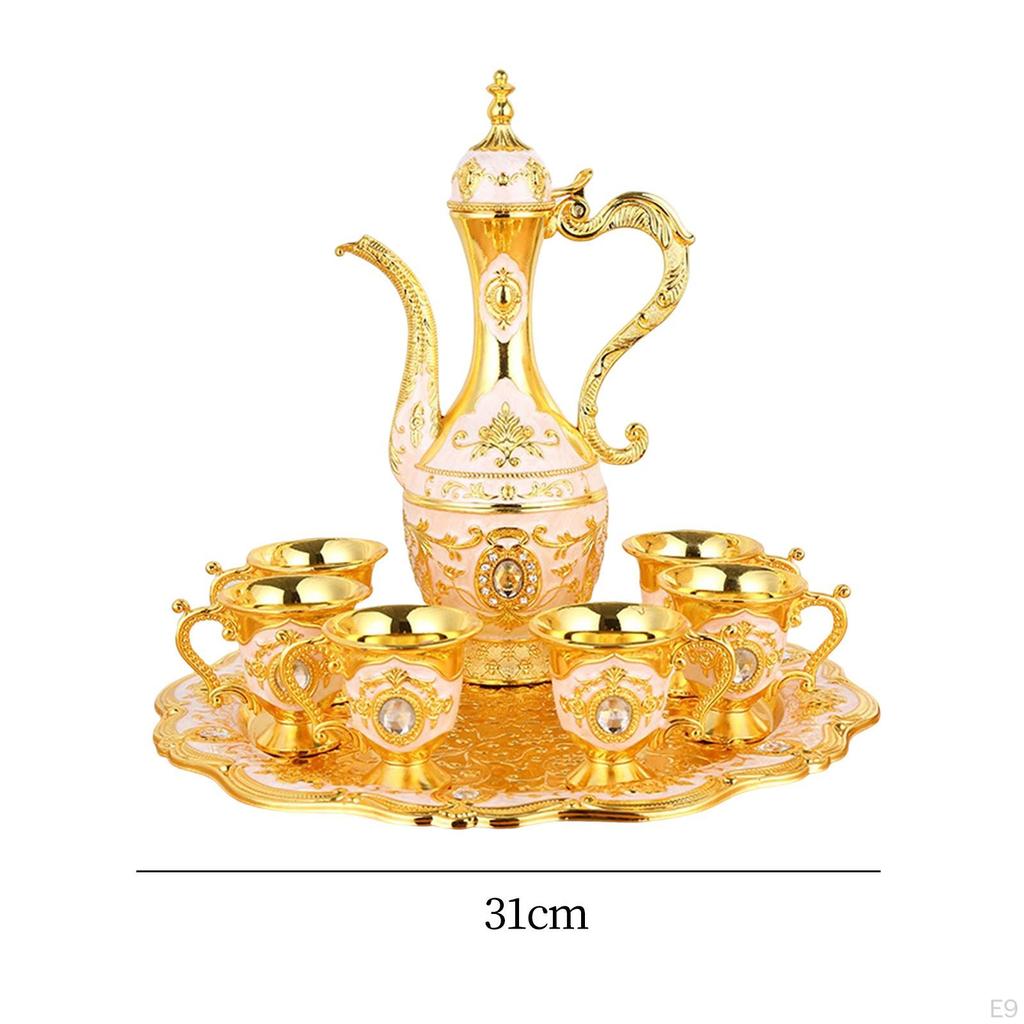 Set Flagon Glass Dispenser Carafes Tableware for Wedding Festaival Birthday Novelty