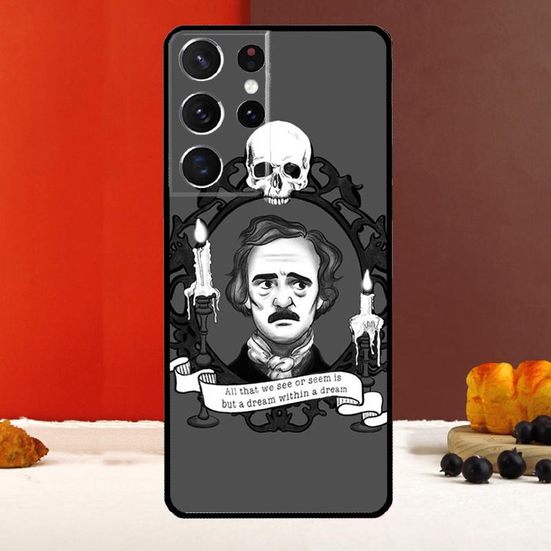 Edgar Allan Poe Case For Samsung Galaxy S23 S22 Ultra S21 S10 S9 S20 Plus Note 10 20 S20 FE S21 FE Back Cover