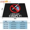 I Will Not Comply Vaccine Ultra-Soft Blanket Quilt Winter Sofa Cover Bed Covers