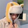 Lei Feng Hat Female Cat Ears Parent-child Autumn and Winter Velvet Warm Cute Cycling Windproof Hat Ear Protection Cold Hat