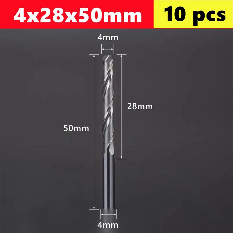 10pcs 2 Flute Ball Nose End Mill 4mm Shank CNC Router Bit Carbide End Mill Spiral Milling Cutter for Woodworking