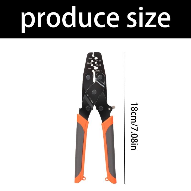 Professional Electrical Crimping Tool Includes Wire Stripper And Cutter For Automotive Marine Solar Applications