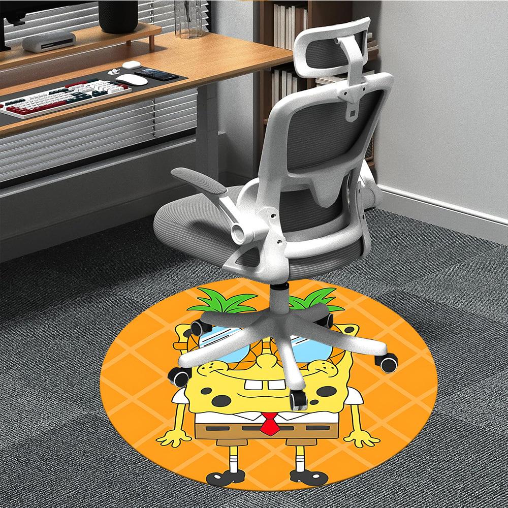 

1pc Square Office Round Area Rug, Indoor Mat Suitable For Office, Under Office Chairs Bedroom Living Room Home Decor, Room Deco104 80cm by 80cm