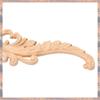2025 Trend 5X Vintage Plant Wood Carved Corner Applique Decorate Frame Cabinet Fireplace Door Furniture Decorative Wooden Figuri