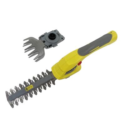 MUSASHI Easy 2-Way Hedge Trimmer & Clipper, Cordless, Rechargeable, Compact, Lightweight, for Pruning, Grass Cutting, Weeds, Lawn, One-Touch Attachmen