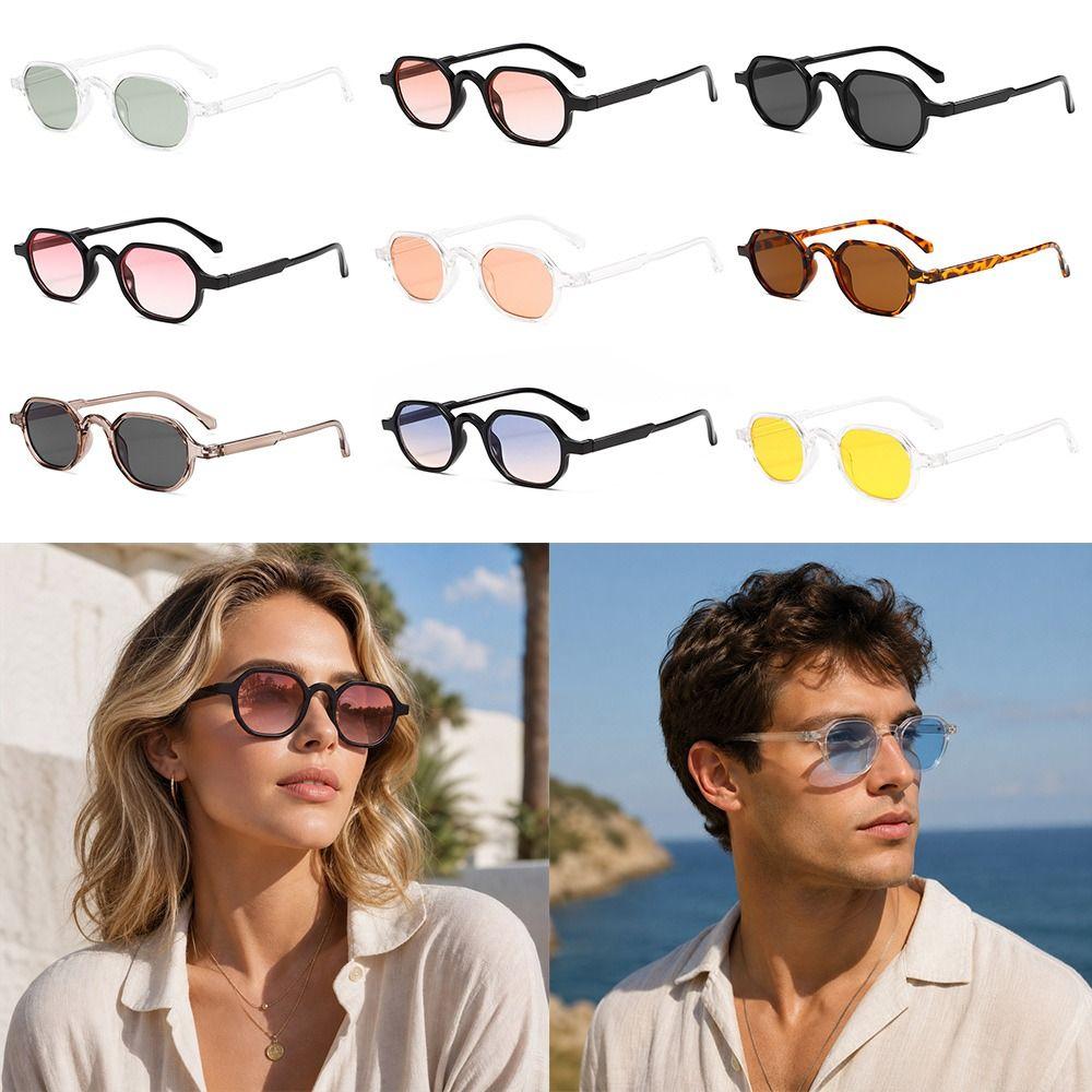 Square Shape Ocean Lens Sunglasses Y2K Small Frame Sunglasses Driving Sun Glasses  for Women Men
