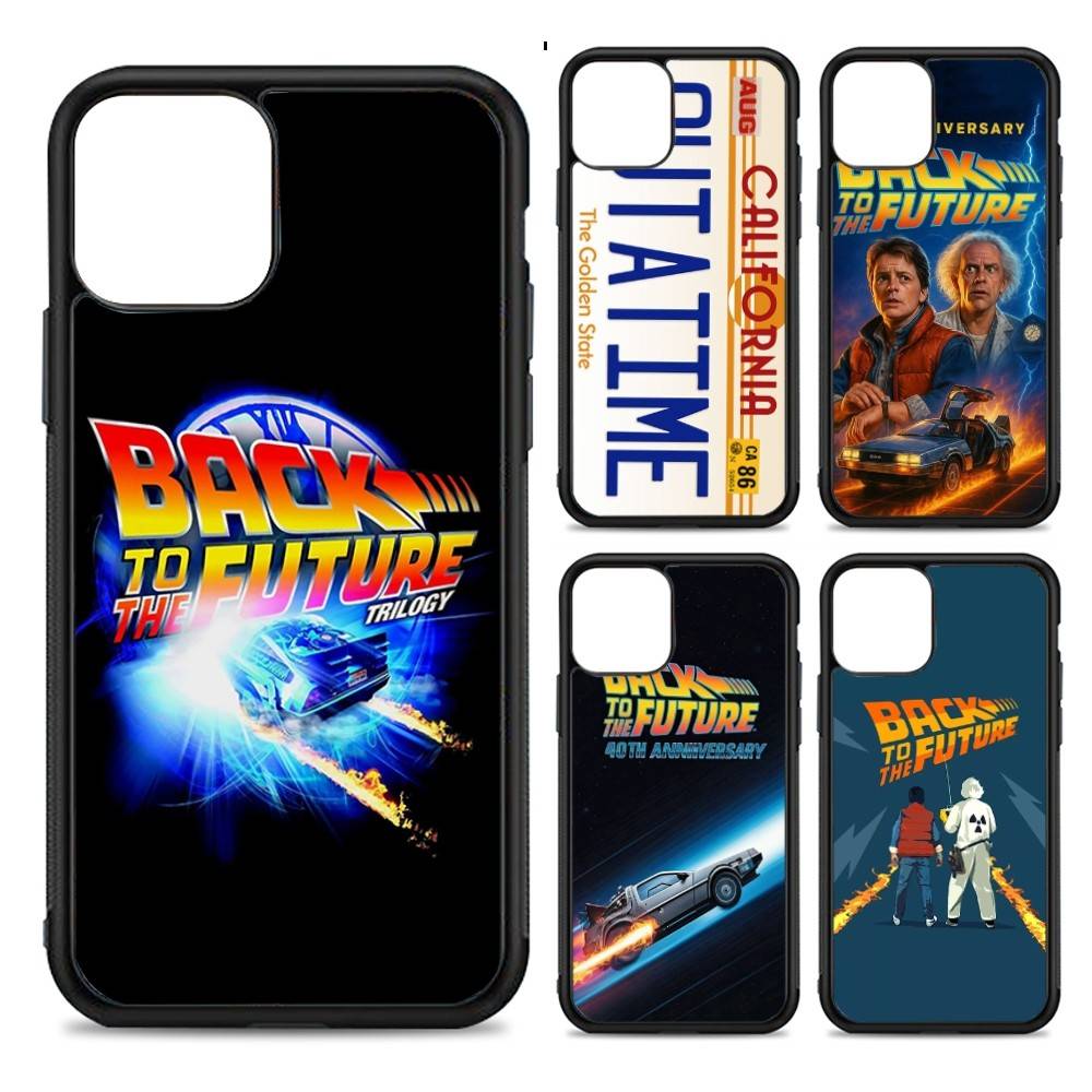 Back To The Future PC+TPU Protective Phone Case For IPhone 17 16 Pro Max 15 Plus 14 13 12 11 Cover