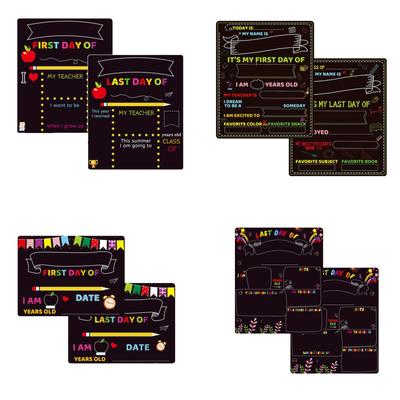 First Day Of School DIY Small Blackboard Back To School Day Double-sided Message Board Photo Decoration Hanging Sign