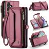 for Samsung Galaxy A72/A71/A56/A36/A26/A16/A15 Case Wallet RFID Blocking with 7-Card Holder,Wristlet Shoulder Strap Wallet Case