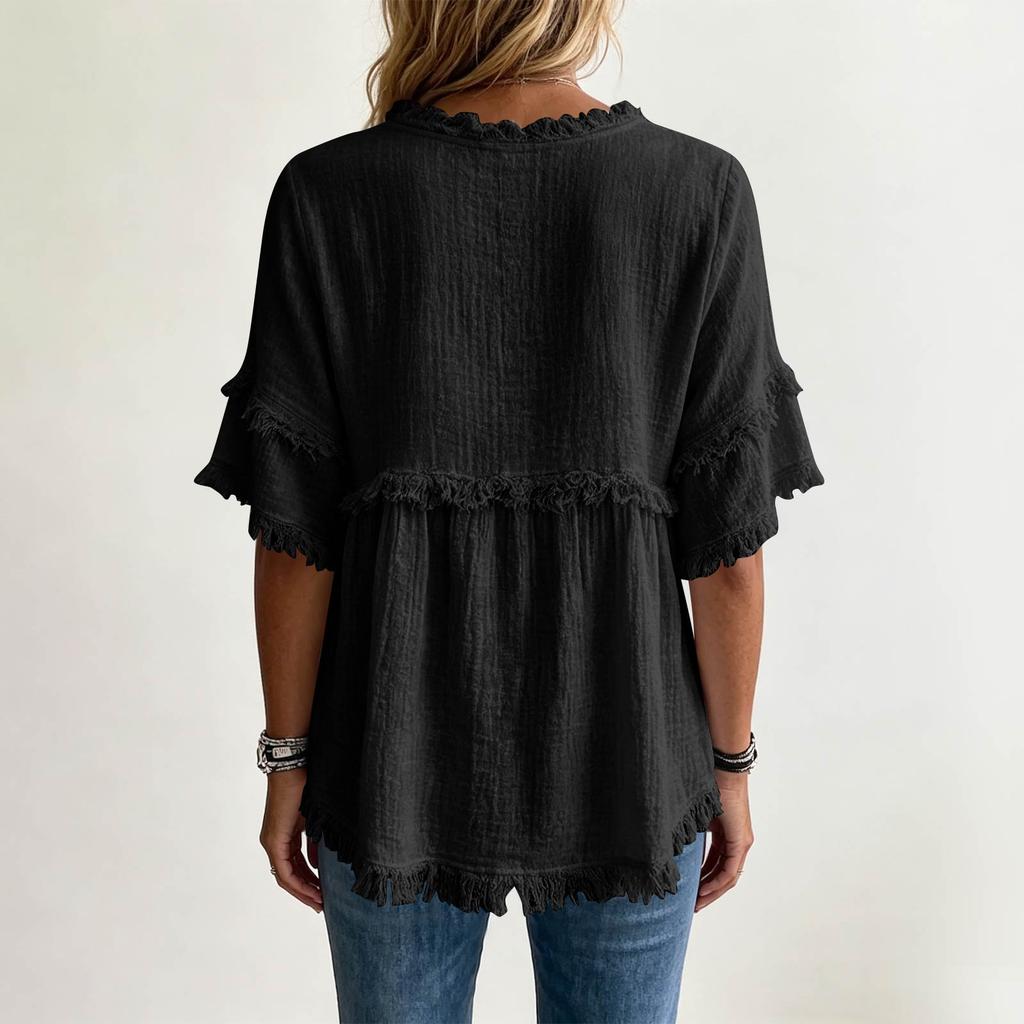 Womens Spring Tops Casual Loose Fit Womens Summer Shirts 2026 Short Sleeve Tshirts Shirts for Women Dressy Tops for Women
