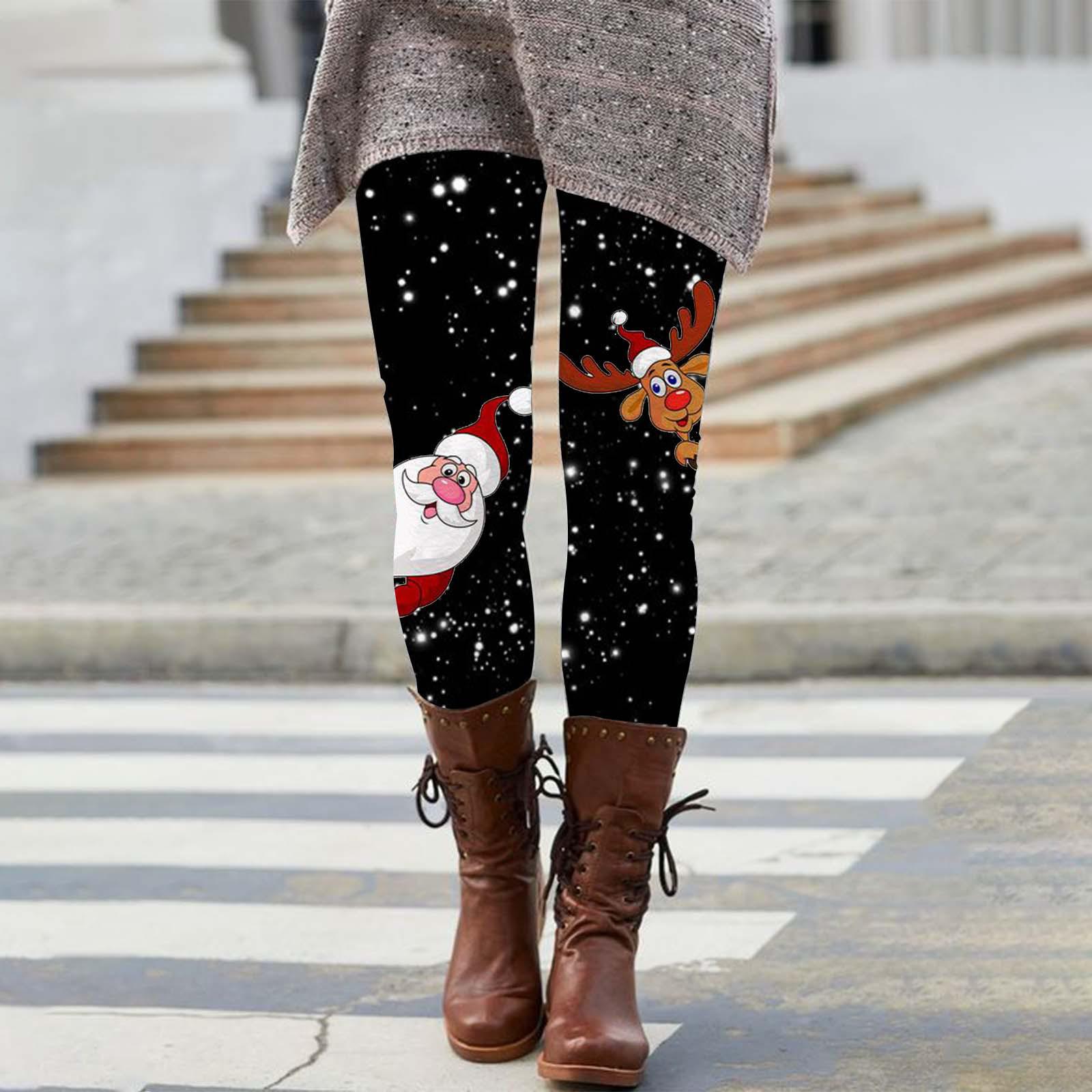 High-Waisted Fashionable Printed Yoga Leggings for Women 3XL