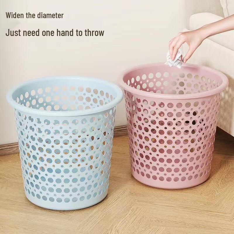 Hohler runder Plastikmülleimer