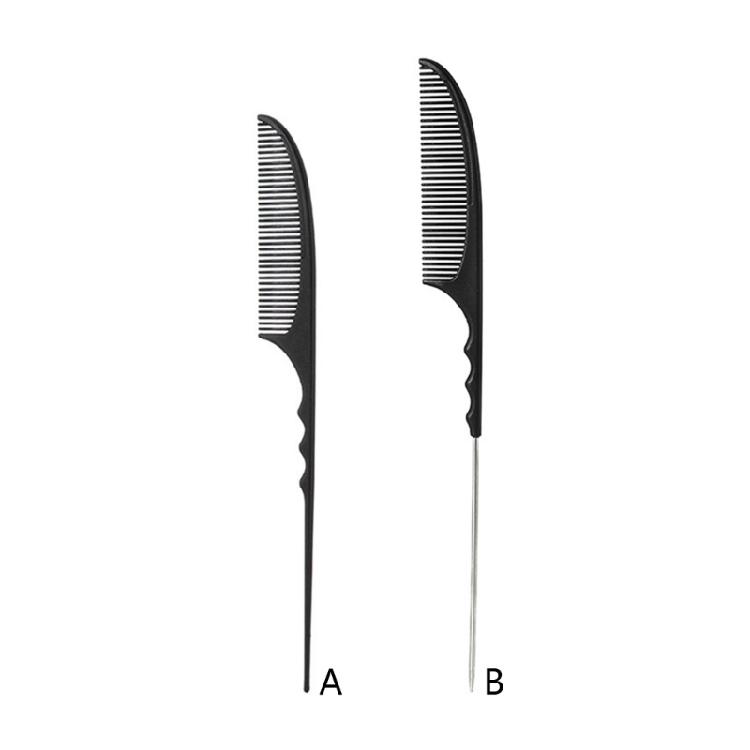 Pin Tail Comb Carbon Fiber Teasing Comb  Hairdressing Combs for Wet and Dry Hair