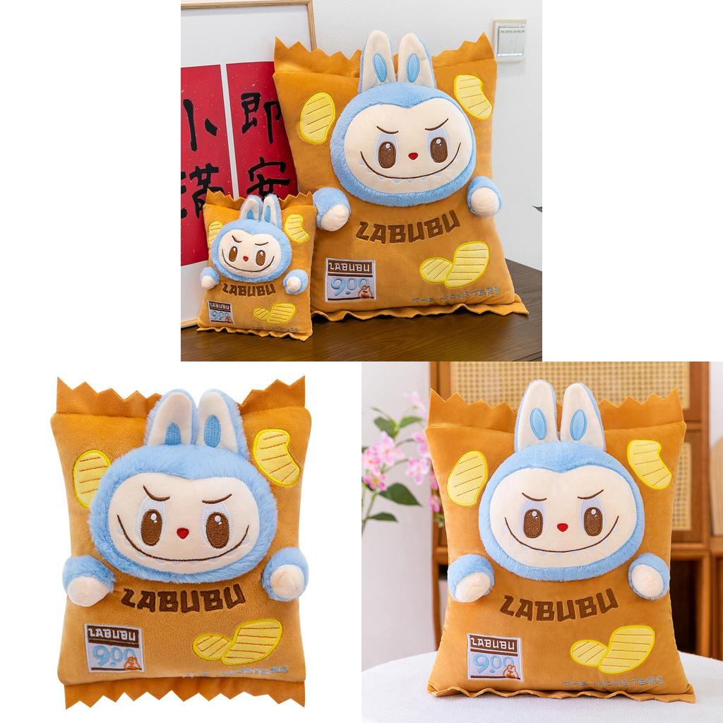 Labubu Kartoffelchips Plüschtier Cartoon Stofftier Geschenk für Mädchen und Jungen