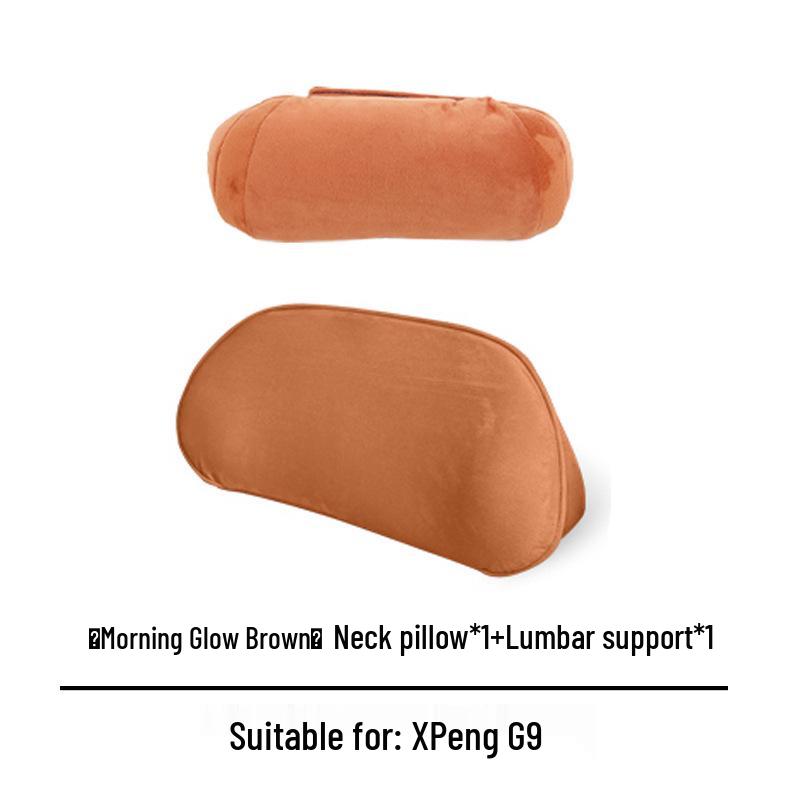 XPENG G6/G9 Neck & Lumbar Support Pillow - Comfortable Car Headrest & Cushion Accessory