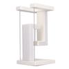 Magnetic Levitation Night Light 3 Gears Touching Switch LED Table Lamp with Phone Wireless Charging White