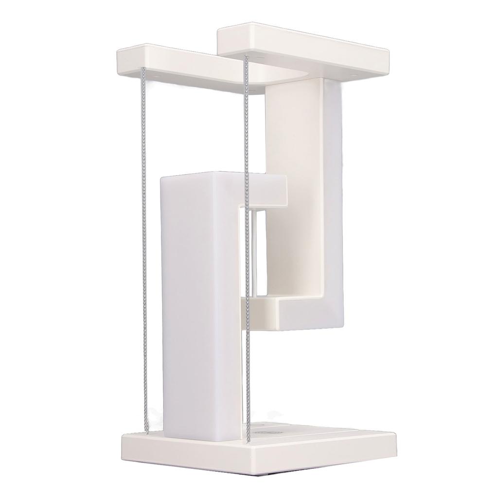Magnetic Levitation Night Light 3 Gears Touching Switch LED Table Lamp with Phone Wireless Charging White