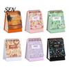Tabletop Calendar 2026-2027 Mini Desk Calendar, 18 Months July 2026 to Dec 2027 Standing Flip Floral Theme with Twin-Wire Binding Thickened