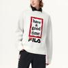 New FILA Have A Good Time Collection Sweaters Unisex Vanilla White F11U149401F-IV