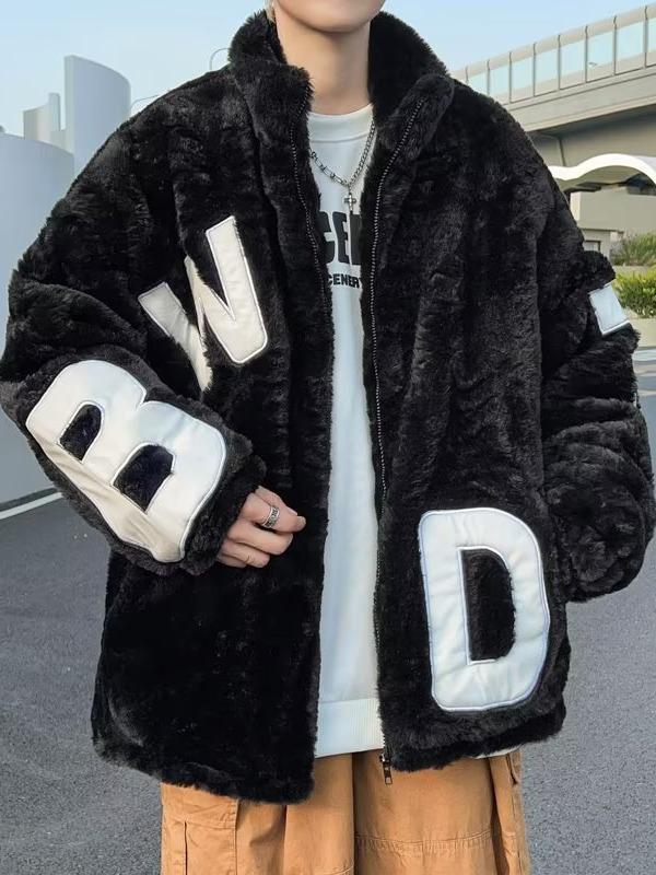 2023 Unisex Lambswool Jacket: Warm, Loose, Thickened Cotton Coat for Autumn & Winter