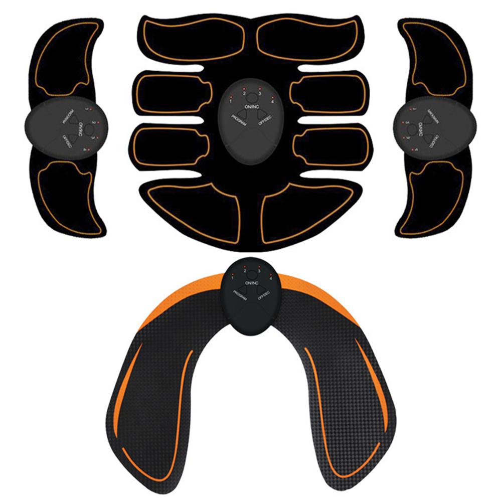 EMS Abdominal Muscle Stimulater USB Charging Electric Weight Loss Stickers Portable 6 Modes 10 Gears for Abdomen Arm Hip Leg