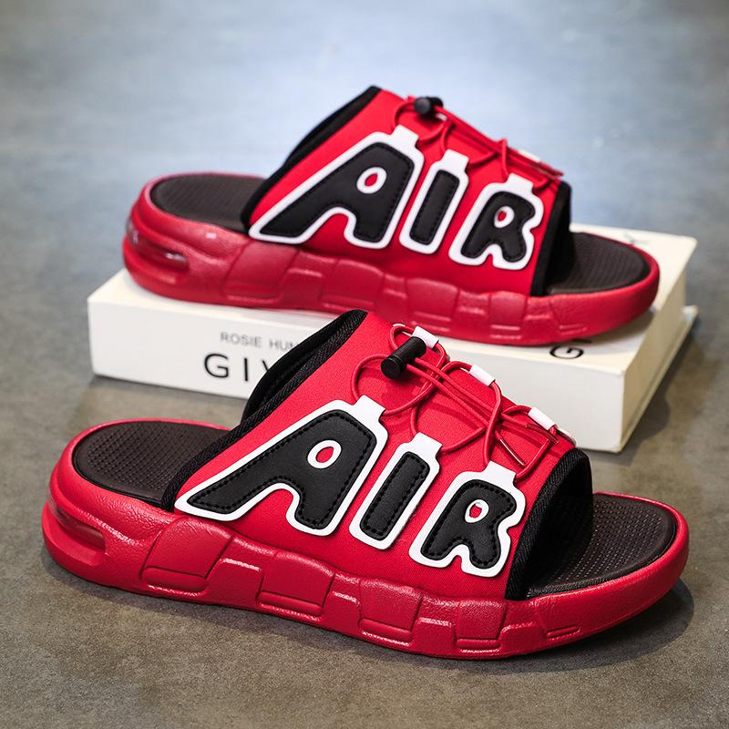 Velká velikost vzduchový polštář Pantofle značky Air tide letní nošení móda protiskluzové venkovní silná podrážka plážové jednoslovné nazouváky pánské